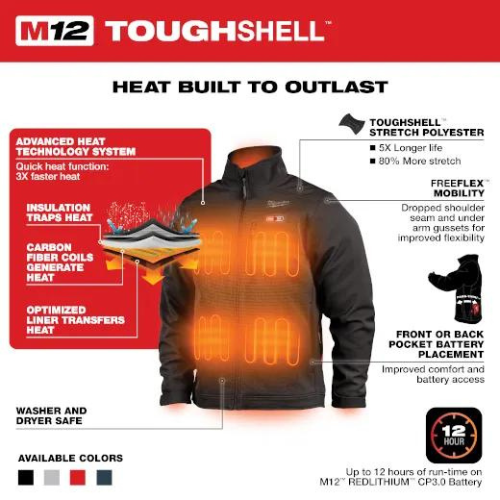 Milwaukee M12 Heated TOUGHSHELL Jacket Kit from Columbia Safety